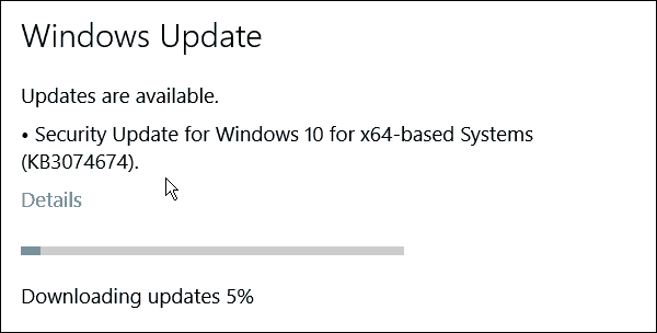 Windows 10 recebe outro pacote cumulativo de hotfix (KB3074674)