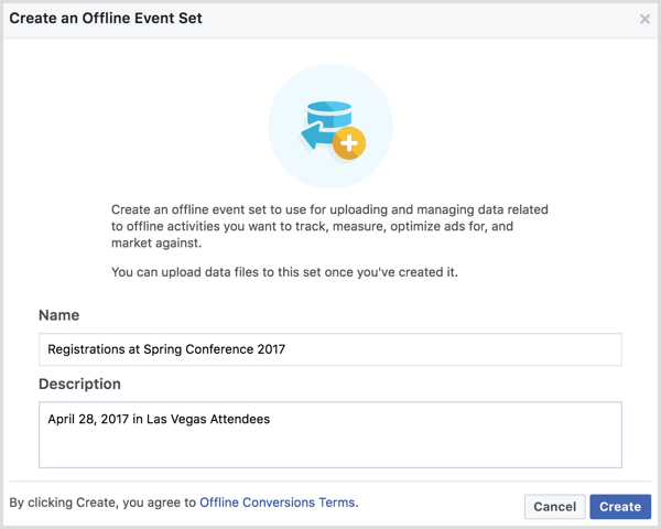 Facebook Business Manager cria eventos offline