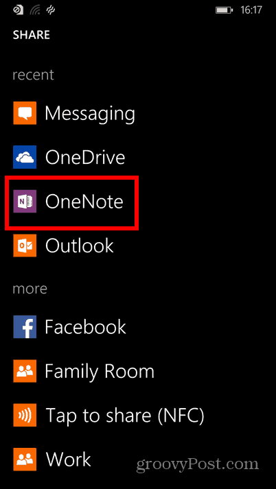 Capturas de tela do Windows Phone 8.1
