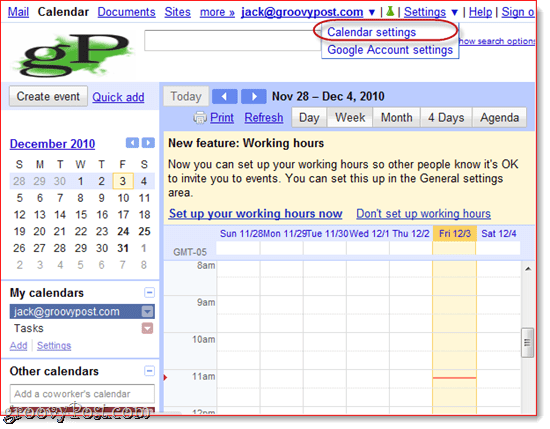 Como sincronizar seu Calendário do Google ou Calendário do Google Apps com o Outlook 2010
