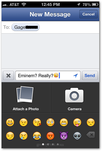 aplicativo nativo do facebook emoji