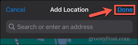 iphone adicionar local