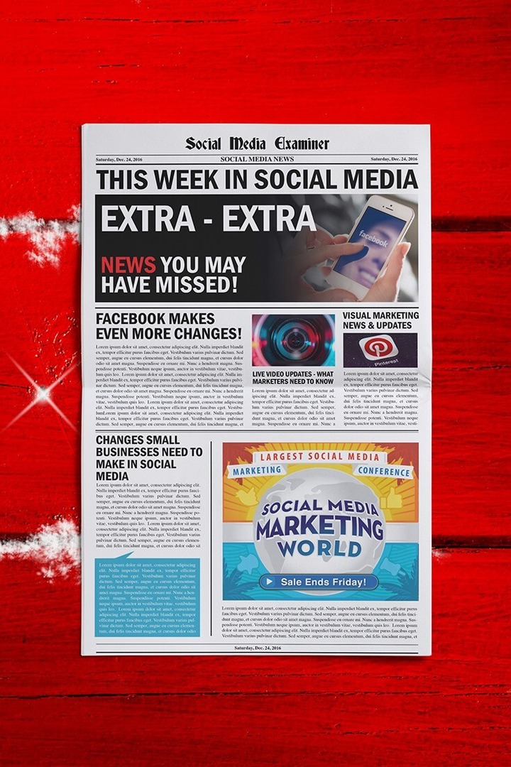 Vídeo em grupo do Facebook Messenger: Esta semana nas mídias sociais: examinador de mídias sociais