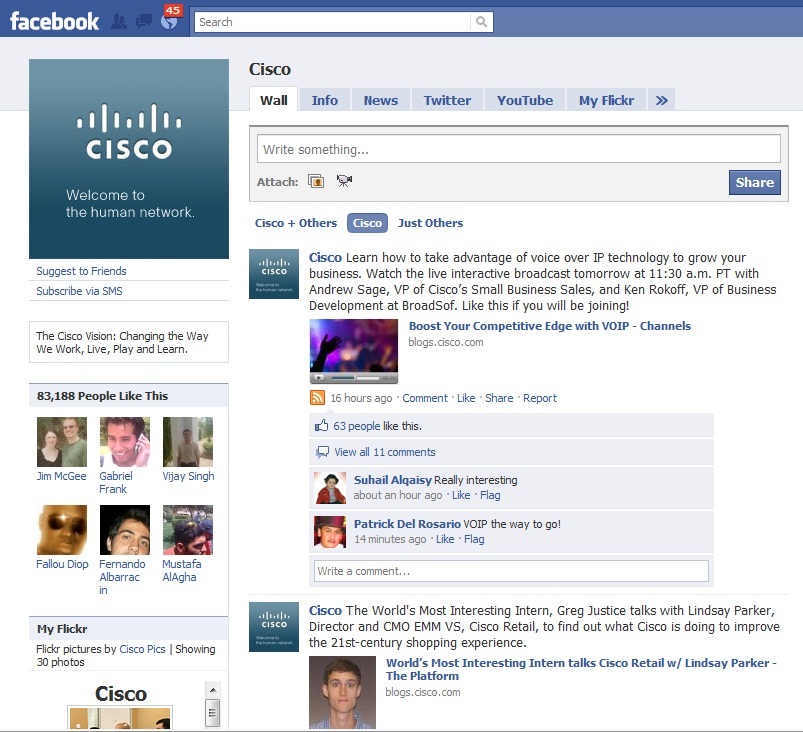 Lançamento de mídia social economiza Cisco $ 100.000 +