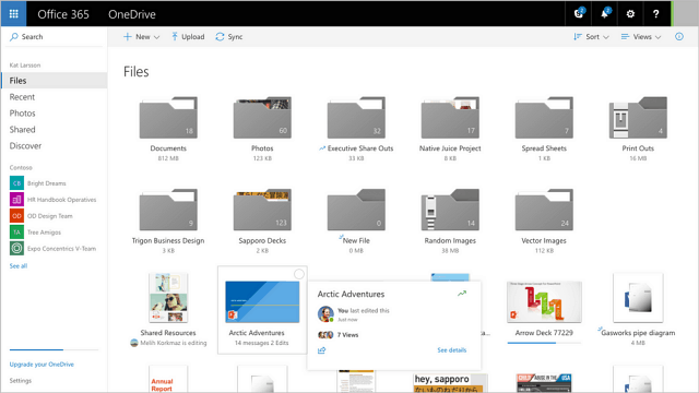 Microsoft Atualizando o OneDrive com UI aprimorada e opções de compartilhamento
