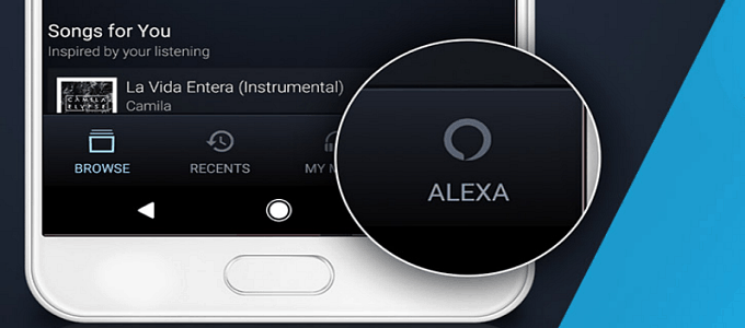 aplicativo de música móvel alexa amazon
