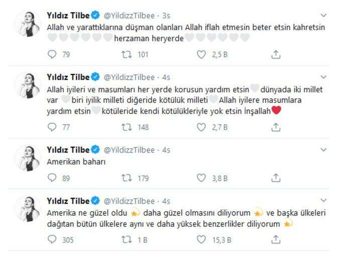 Reação dos EUA de Yıldız Tilbe! "Que Deus se preocupe, caramba"