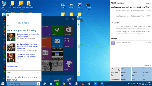 Visualização técnica do Windows 10