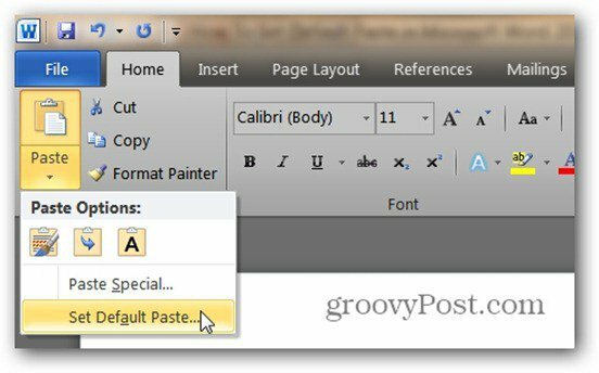 Como definir a pasta padrão no Microsoft Word 2010