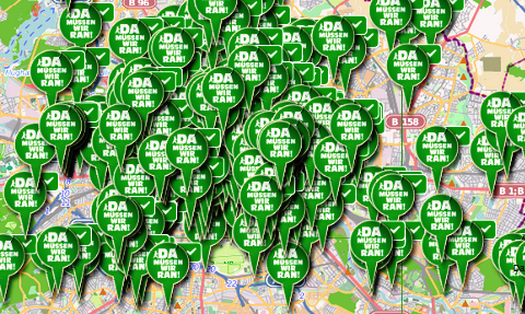 mapa da festa verde