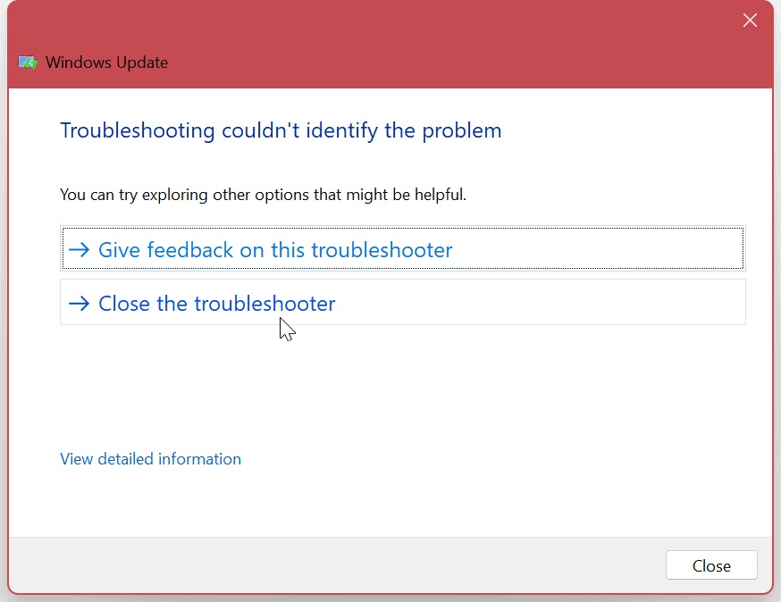 Não há espaço em disco suficiente para o Windows Update 