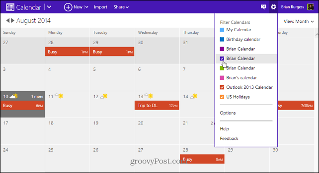Como exportar o calendário do Outlook 2013 da área de trabalho para o Outlook.com