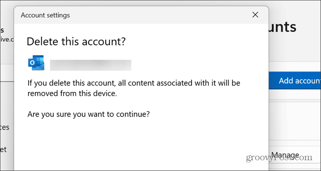 Como excluir contas de e-mail armazenadas no Windows 11