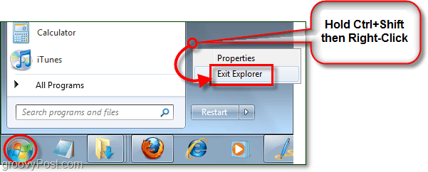 Como reiniciar o Explorer no Windows 7 sem reiniciar