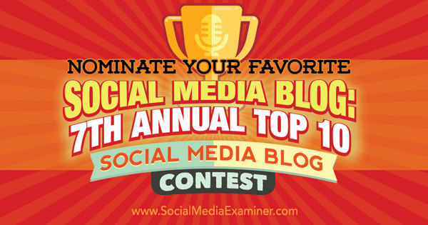 melhor concurso de blog de mídia social