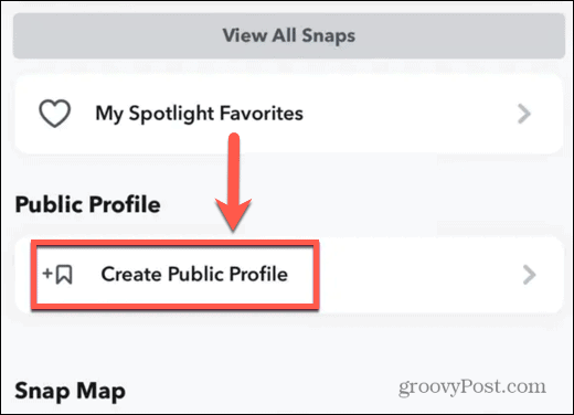 criar perfil público iphone