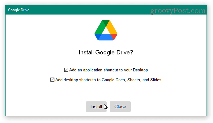 instalar o Google Drive