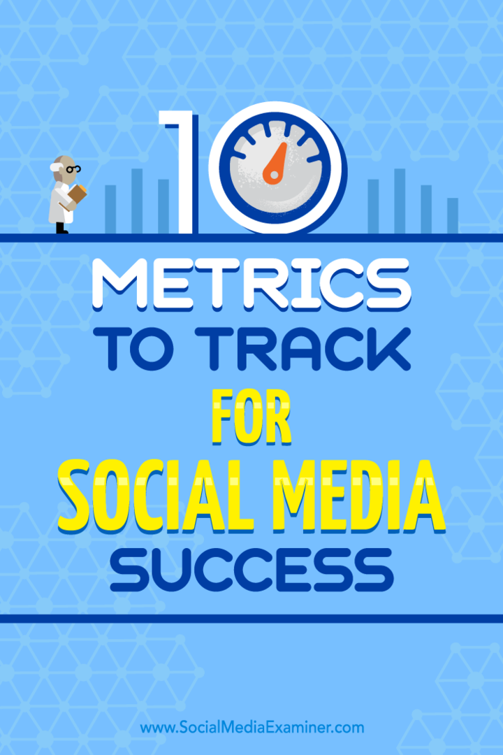 10 métricas para rastrear para o sucesso da mídia social: examinador de mídia social