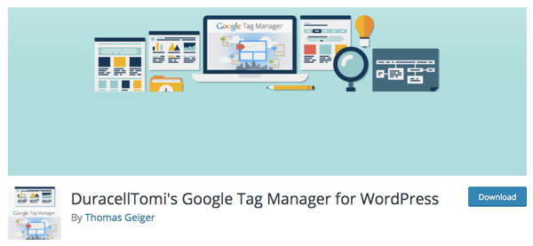 Chris recomenda o plug-in Gerenciador de tags do Google para WordPress da DuracellTomi.