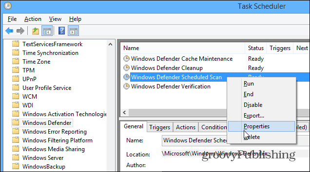 Como agendar o Windows Defender para verificações automáticas no Windows 8.1