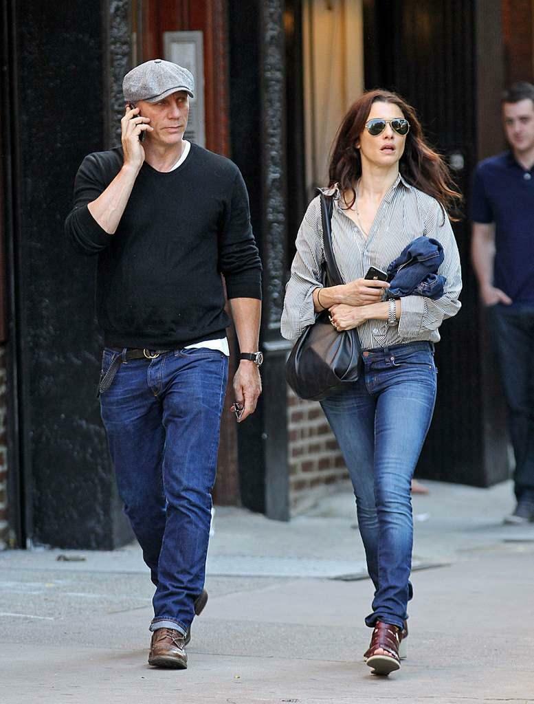 Daniel Craig e sua esposa Rachel Wisz