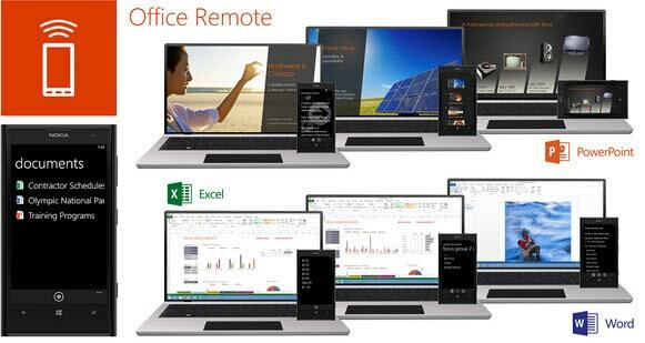 Controle suas apresentações e outros documentos do Office com o Office Remote