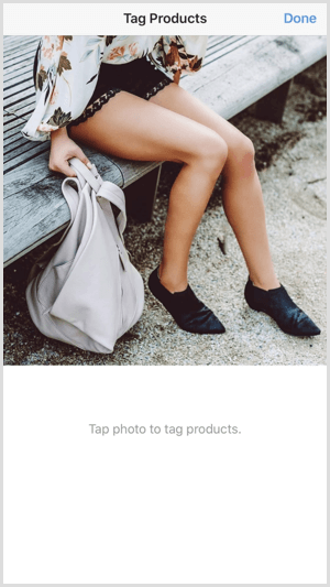 produtos com tag de postagem comprável instagram toque em local