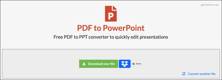 PDF convertido EasyPDF para PowerPoint