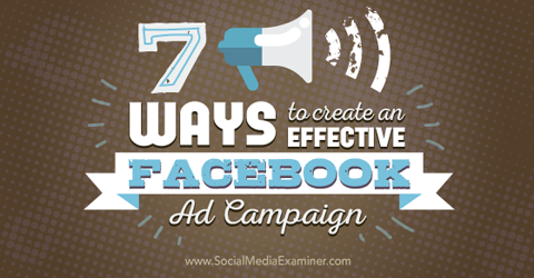 criar campanhas publicitárias eficazes no Facebook