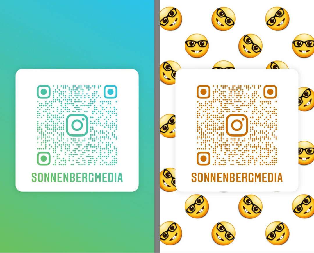 como-criar-um-instagram-qr-code-para-compartilhar-um-perfil-alterar-cor-design-opções-emoji-pattern-sonnenbergmedia-example-12