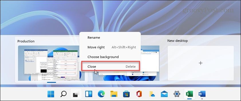 Fechar Área de Trabalho Virtual Windows 11