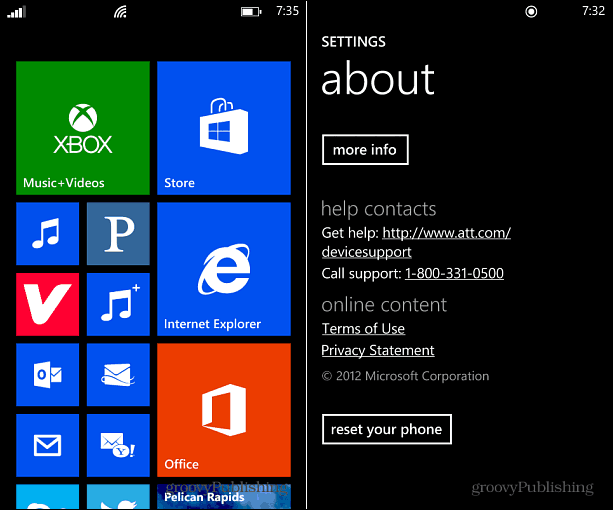 Redefinir o Windows Phone 8
