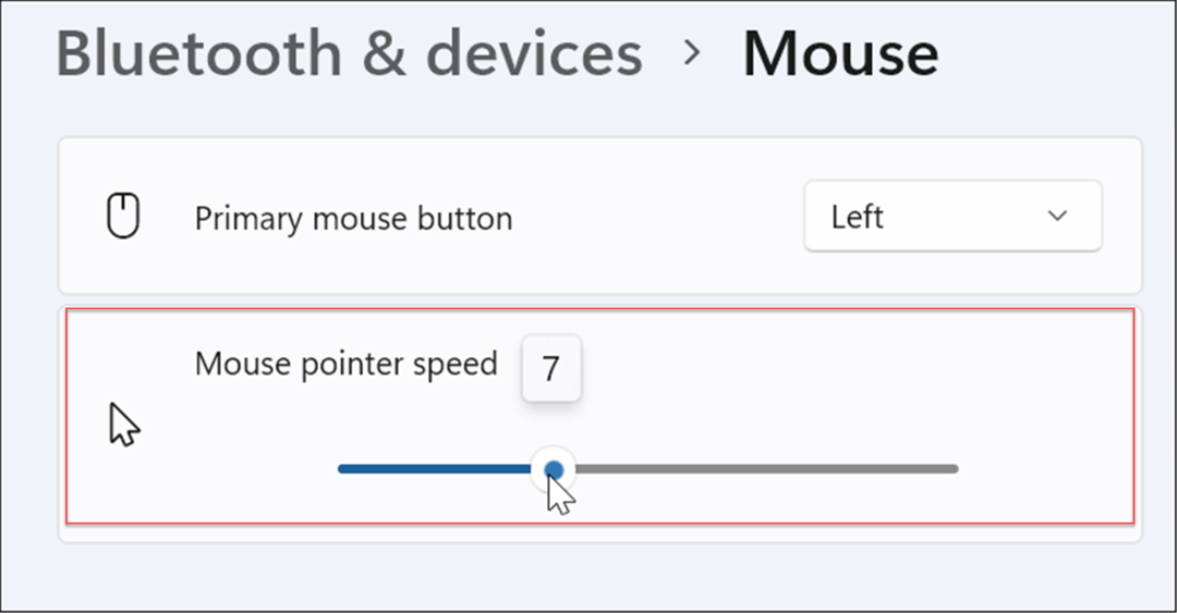 velocidade do ponteiro do mouse