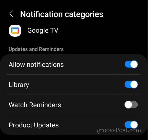 Parar notificações do Android 