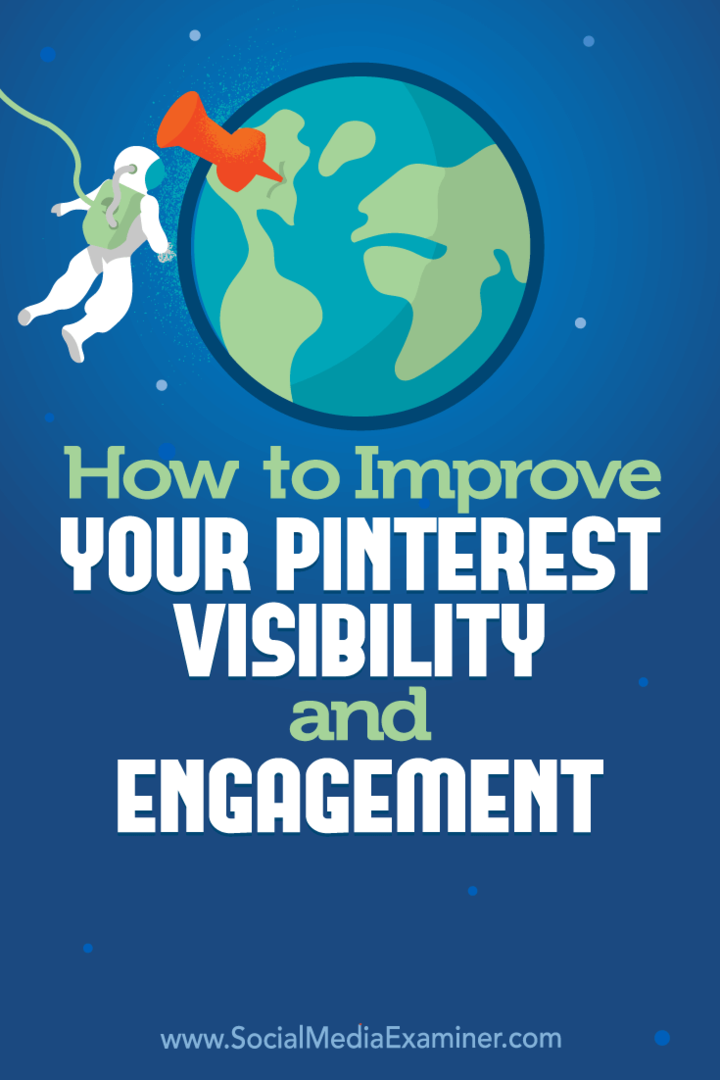 Como melhorar sua visibilidade e engajamento no Pinterest por Mitt Ray no examinador de mídia social.