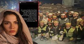 Demet Özdemir agradeceu aos mineiros que trabalharam para o terremoto! 