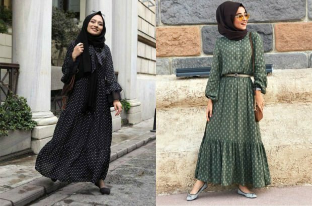 Padrões proeminentes em 2018 hijab fashion