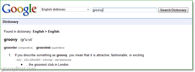 procure suas palavras difíceis usando o dicionário do google