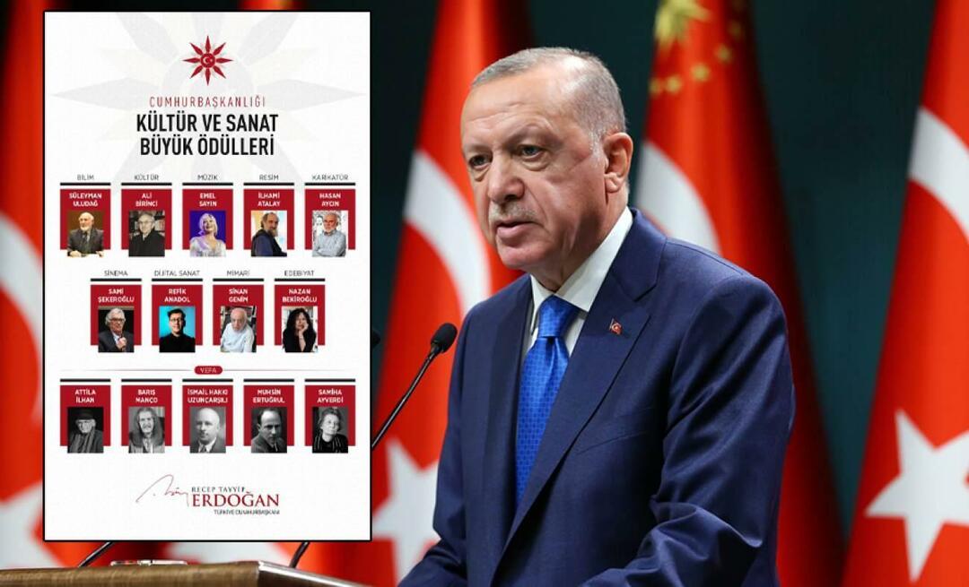 O Presidente Erdoğan compartilhou os vencedores do 