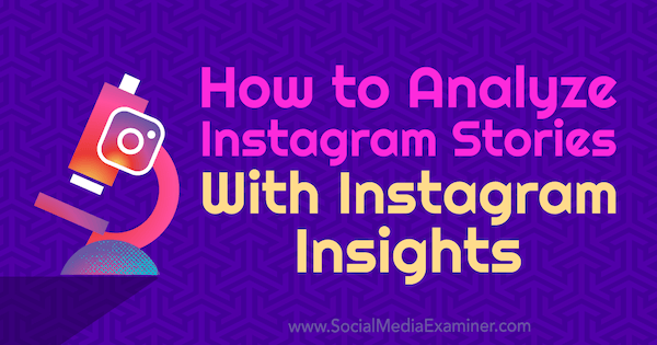 Como analisar histórias do Instagram com Instagram Insights por Olga Rabo no Social Media Examiner.