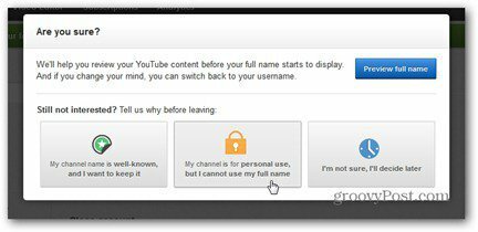 nome real do youtube se recusar a usar o nome completo