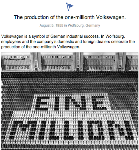 imagem da história da volkswagen