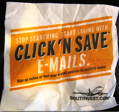 campanha de guardanapo de email marketing