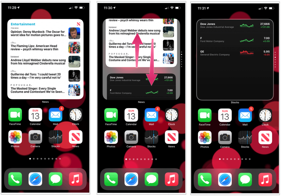 Usando Widgets no iOS 14 no iPhone