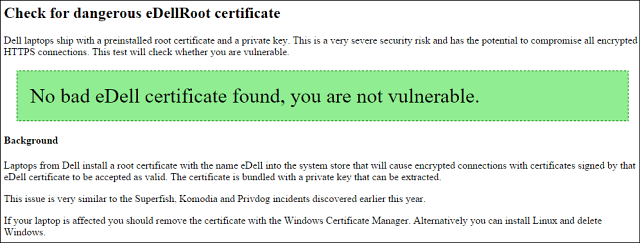 Dell envia laptops com certificado de raiz perigosa; veja como testar seu PC (atualizado)