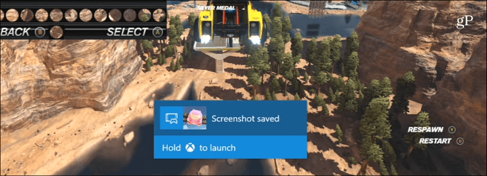Capturar captura de tela Xbox One