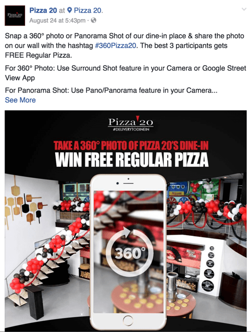 pizza 20 foto do facebook 360