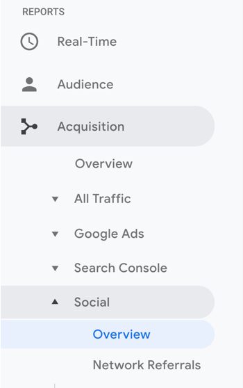 Configure o Google Analytic Goals for Instagram Stories, Etapa 1.