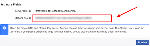 Para transmitir via OBS Studio, você precisa acessar as Ferramentas de Publicação no Facebook para obter a chave do stream.