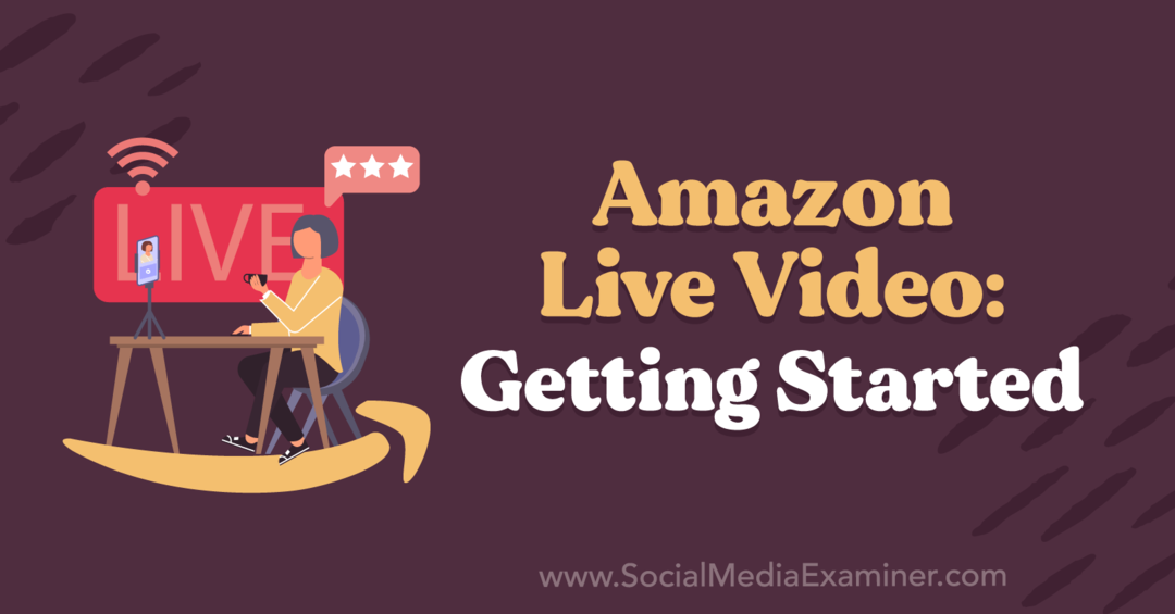 Amazon Live Video: Getting Started with insights de Kirk Nugent no Social Media Marketing Podcast.